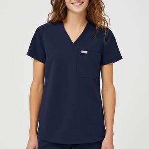 Catarina One Pocket scrub top - NAVY